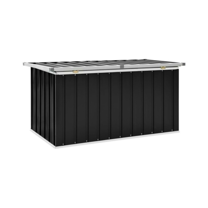 Boîte de rangement de jardin Anthracite 129x67x65 cm