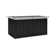 Boîte de rangement de jardin Anthracite 129x67x65 cm