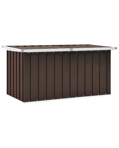 Boîte de rangement de jardin Marron 129x67x65 cm