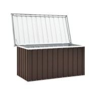 Boîte de rangement de jardin Marron 129x67x65 cm