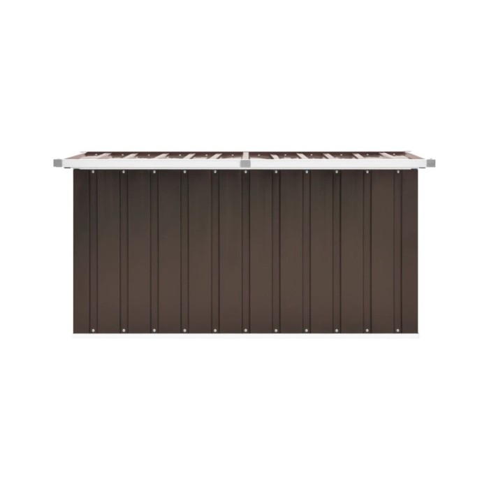 Boîte de rangement de jardin Marron 129x67x65 cm