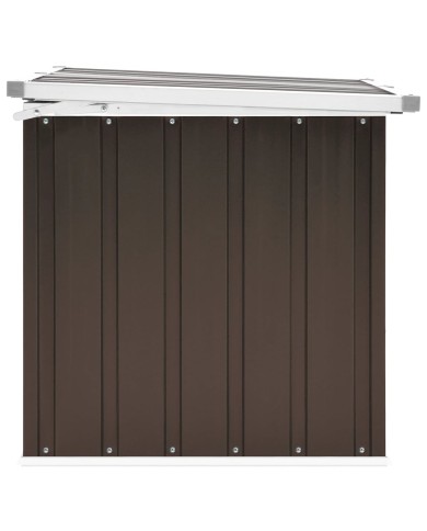 Boîte de rangement de jardin Marron 129x67x65 cm