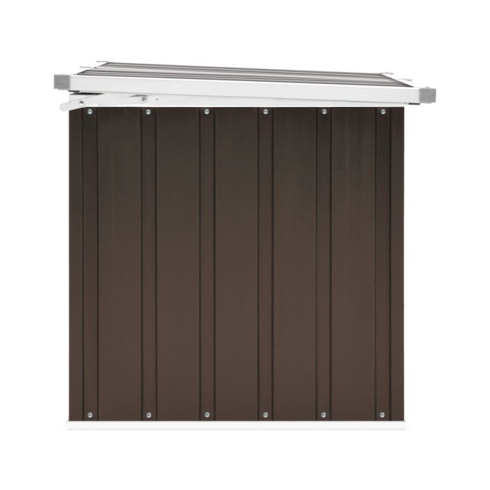 Boîte de rangement de jardin Marron 129x67x65 cm