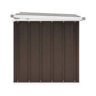 Boîte de rangement de jardin Marron 129x67x65 cm