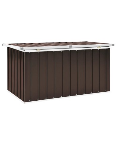 Boîte de rangement de jardin Marron 129x67x65 cm