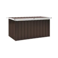 Boîte de rangement de jardin Marron 129x67x65 cm