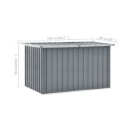 Boîte de rangement de jardin Gris 149x99x93 cm