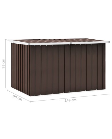 Boîte de rangement de jardin Marron 149x99x93 cm