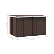 Boîte de rangement de jardin Marron 149x99x93 cm