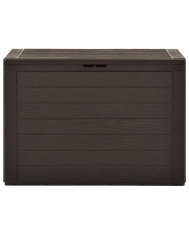 Boîte de rangement de jardin Marron 78x44x55 cm