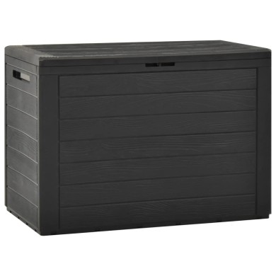 Boîte de rangement de jardin Anthracite78x44x55 cm