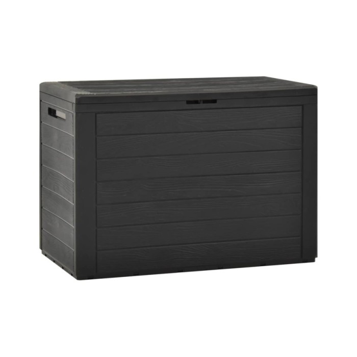 Boîte de rangement de jardin Anthracite78x44x55 cm