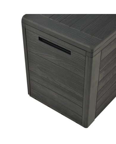 Boîte de rangement de jardin Anthracite78x44x55 cm