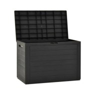 Boîte de rangement de jardin Anthracite78x44x55 cm