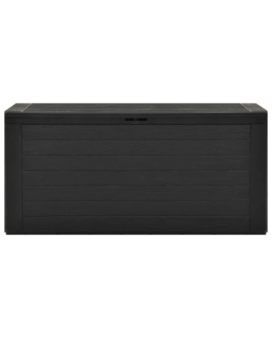 Boîte de rangement de jardin Anthracite 116x44x55 cm