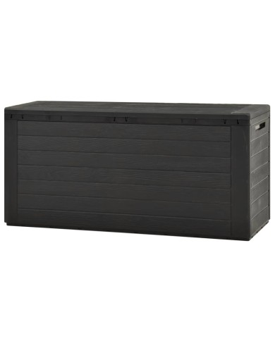 Boîte de rangement de jardin Anthracite 116x44x55 cm