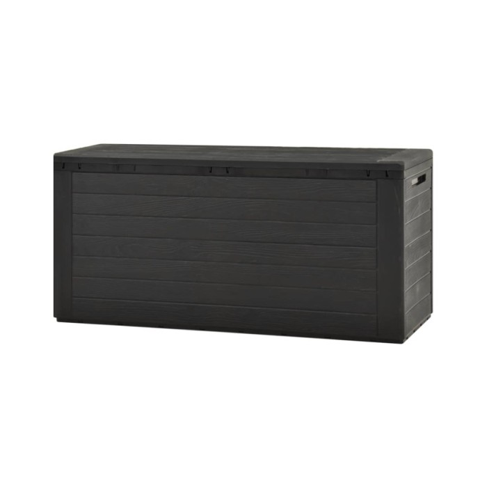 Boîte de rangement de jardin Anthracite 116x44x55 cm