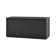 Boîte de rangement de jardin Anthracite 116x44x55 cm