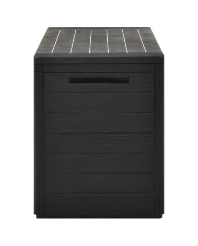 Boîte de rangement de jardin Anthracite 116x44x55 cm