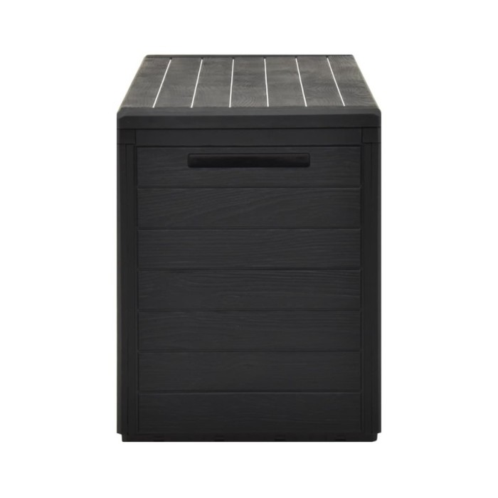 Boîte de rangement de jardin Anthracite 116x44x55 cm