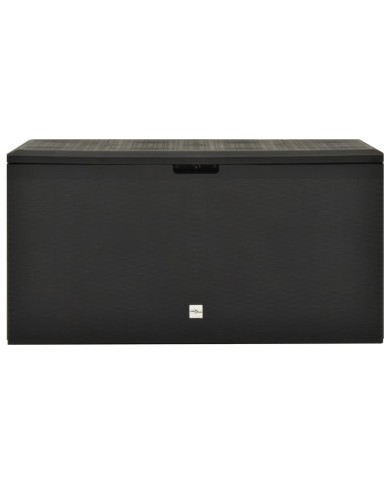 Boîte de rangement de jardin Anthracite 114x47x60 cm