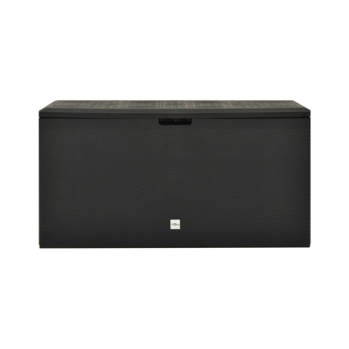 Boîte de rangement de jardin Anthracite 114x47x60 cm