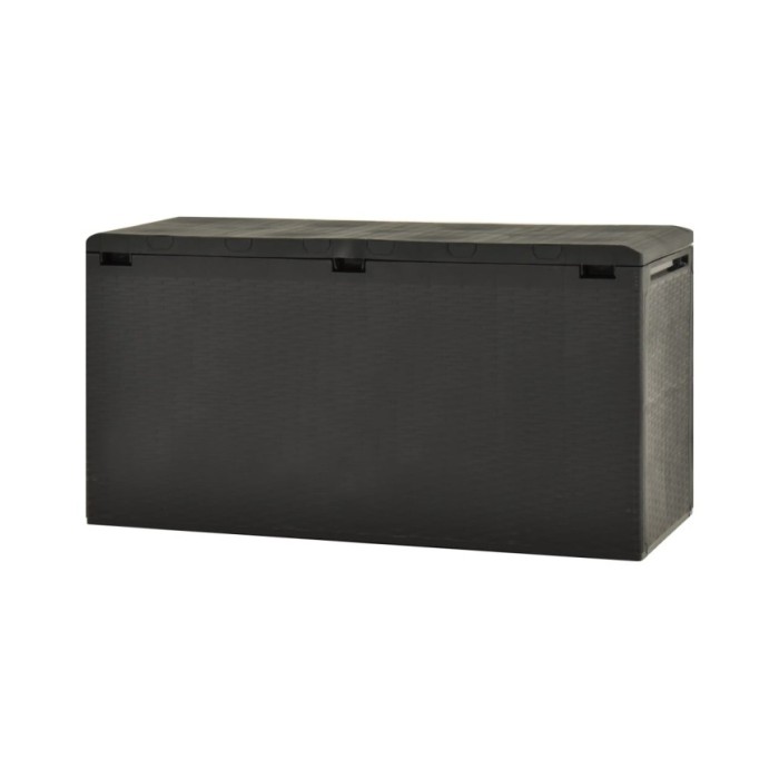 Boîte de rangement de jardin Anthracite 114x47x60 cm