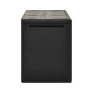 Boîte de rangement de jardin Anthracite 114x47x60 cm