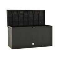 Boîte de rangement de jardin Anthracite 114x47x60 cm