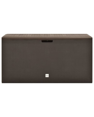 Boîte de rangement de jardin Marron 114x47x60 cm