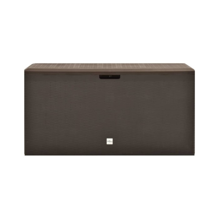 Boîte de rangement de jardin Marron 114x47x60 cm