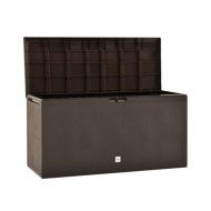 Boîte de rangement de jardin Marron 114x47x60 cm