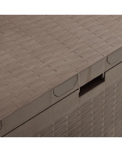 Boîte de rangement de jardin Marron 114x47x60 cm