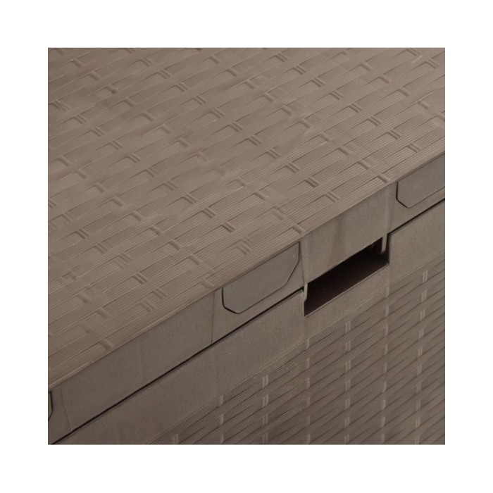Boîte de rangement de jardin Marron 114x47x60 cm