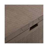 Boîte de rangement de jardin Marron 114x47x60 cm