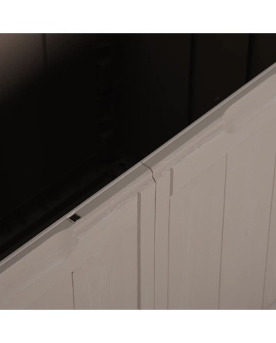 Boîte de rangement de jardin 180 L Marron PP Rotin