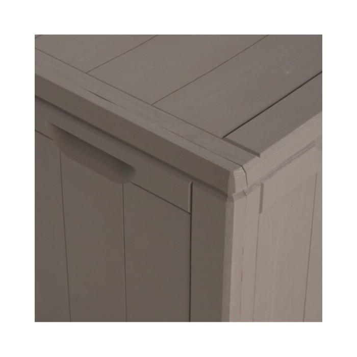 Boîte de rangement de jardin 180 L Marron PP Rotin