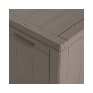 Boîte de rangement de jardin 180 L Marron PP Rotin