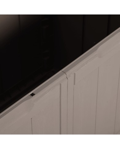 Boîte de rangement de jardin 270 L Marron PP Rotin