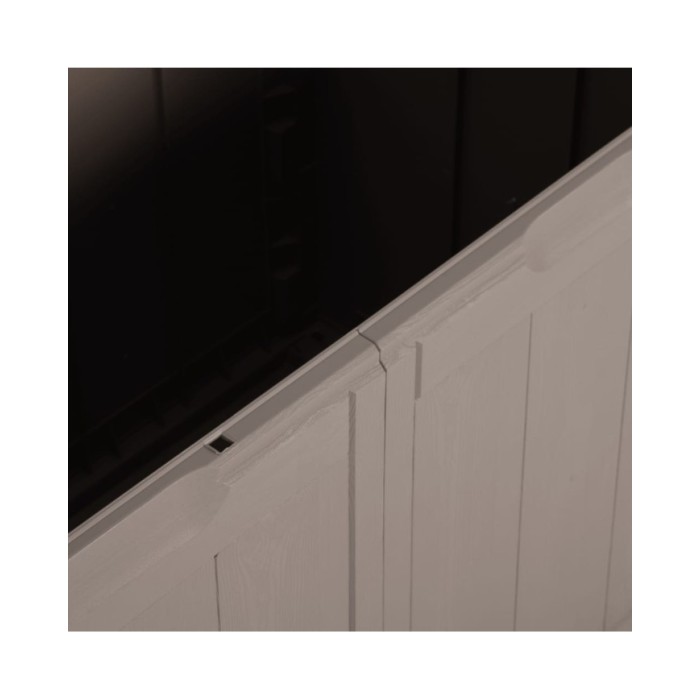 Boîte de rangement de jardin 270 L Marron PP Rotin