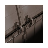 Boîte de rangement de jardin 270 L Marron PP Rotin