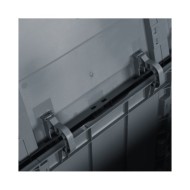 Boîte de rangement de jardin 270 L Gris PP Rotin