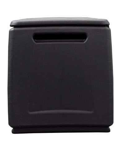 Boîte de rangement de jardin 96x53x57 cm 230 L Gris foncé noir