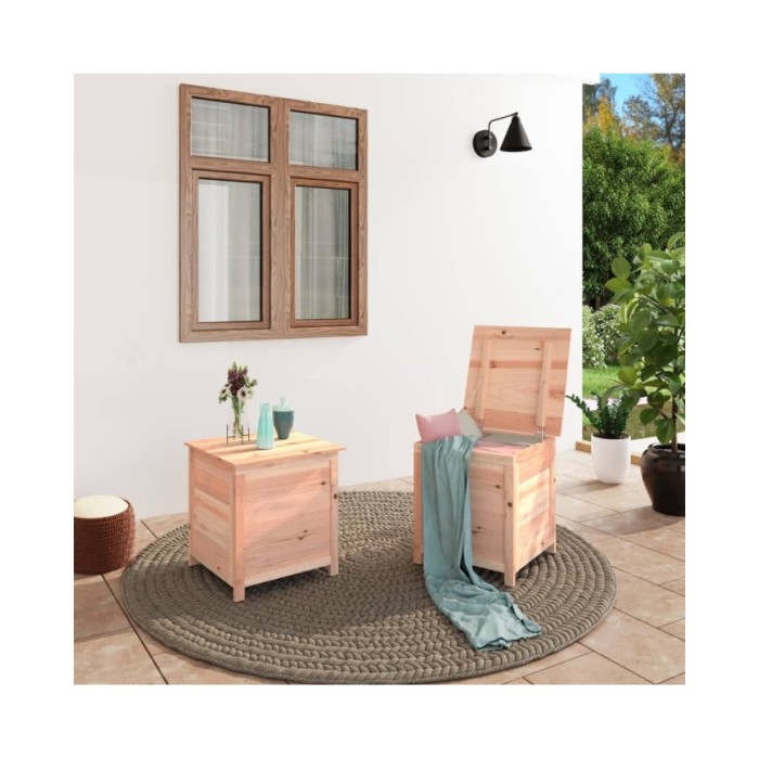 Boîte à coussins d'extérieur 50x50x56 cm Bois de sapin massif