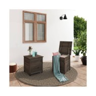 Boîte à coussins d'extérieur Anthracite 50x50x56cm Sapin massif