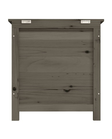 Boîte à coussins d'extérieur Anthracite 50x50x56cm Sapin massif