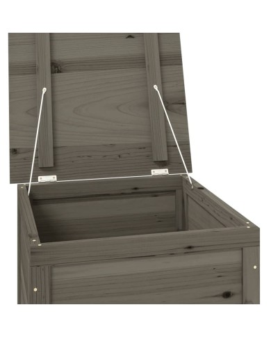 Boîte à coussins d'extérieur Anthracite 50x50x56cm Sapin massif