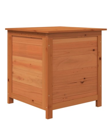 Boîte à coussins d'extérieur Marron 50x50x56 cm Sapin massif