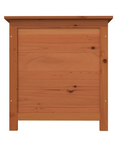 Boîte à coussins d'extérieur Marron 50x50x56 cm Sapin massif