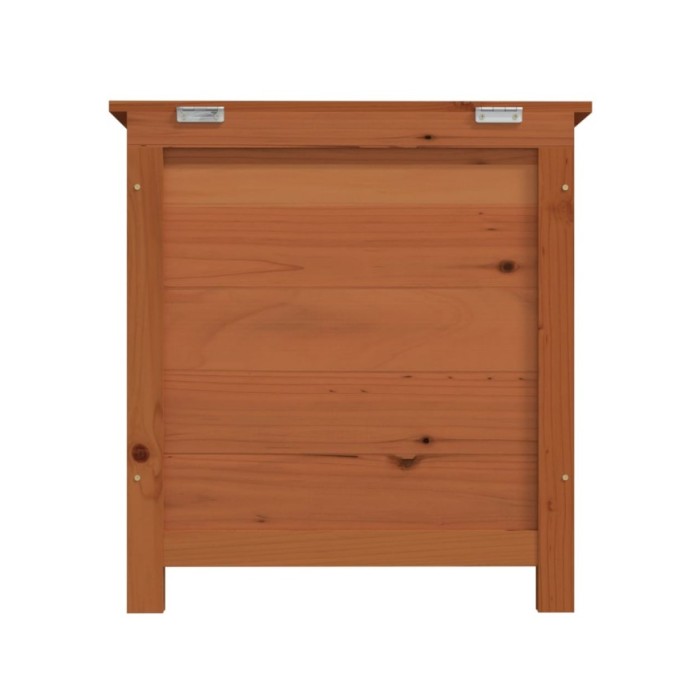 Boîte à coussins d'extérieur Marron 50x50x56 cm Sapin massif